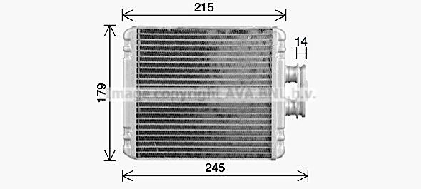 AVA VN6434 Heat Exchanger, interior heating VN6434
