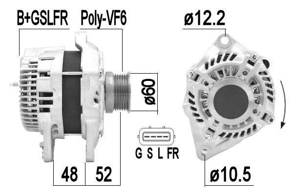 Era 209382A Alternator 209382A