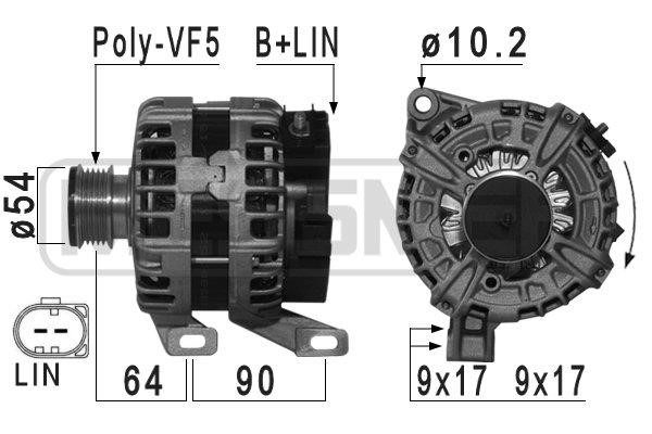 Era 209032A Alternator 209032A