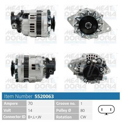 Meat&Doria 5520063 Alternator 5520063