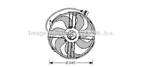 AVA VN7512 Fan, radiator VN7512