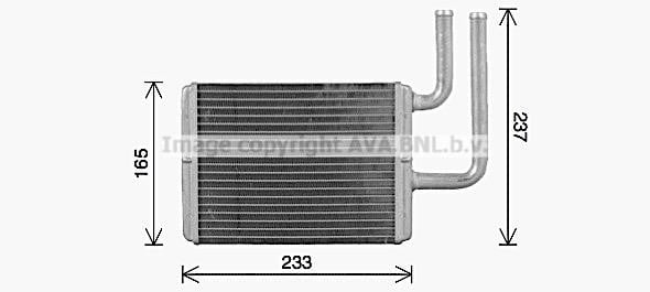 AVA MT6284 Heat Exchanger, interior heating MT6284