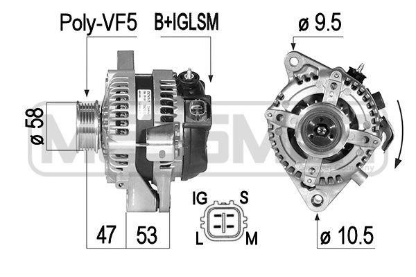 Era 210493A Alternator 210493A