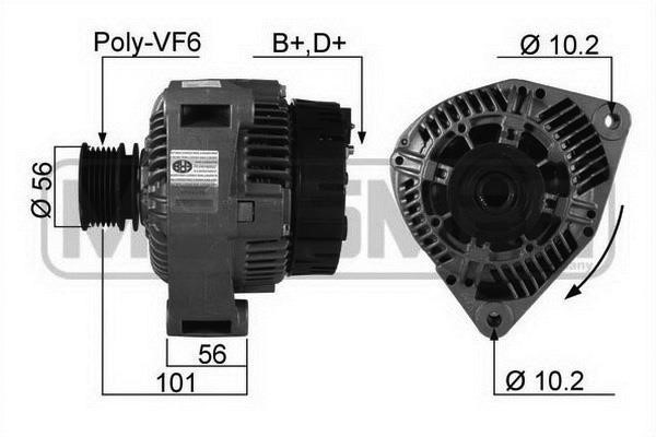 Era 210198A Alternator 210198A