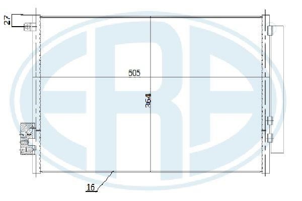 Aircon condenser Fiat Tipo: 667271 Era AC Condenser