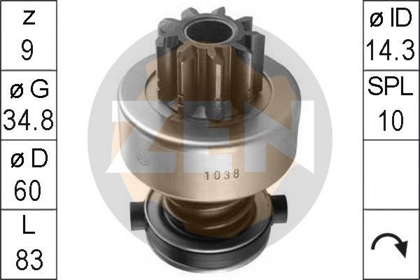 Era 1038 Freewheel gear, starter 1038