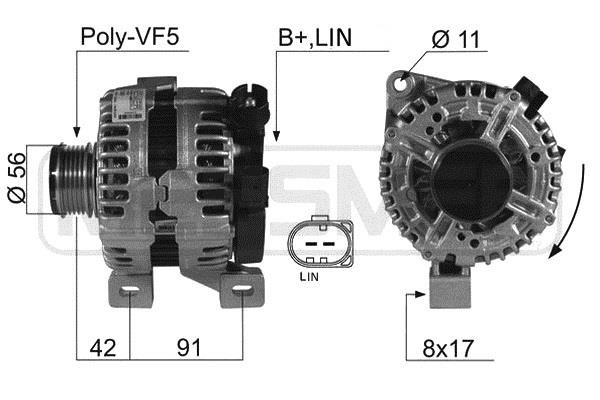 Alternator Ford Kuga: 210440A Era Alternator