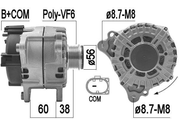 Era 209212 Alternator 209212