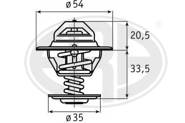 Era 350153 Thermostat, coolant 350153