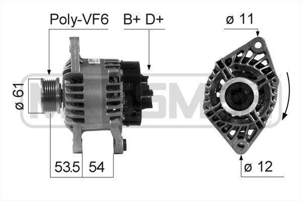 Era 210686A Alternator 210686A