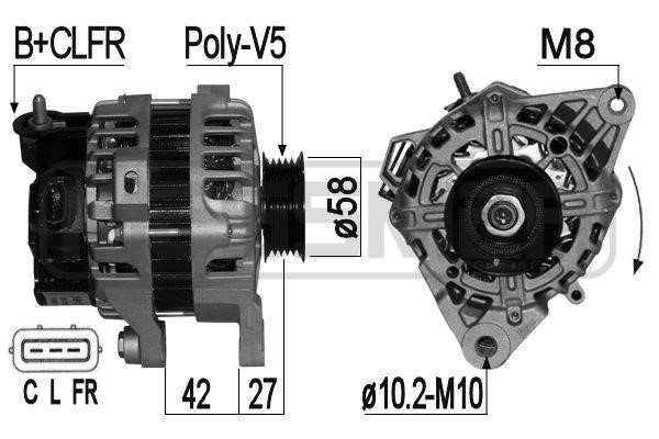 Era 209124 Alternator 209124