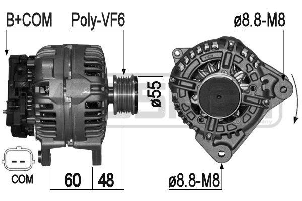 Era 209071 Alternator 209071