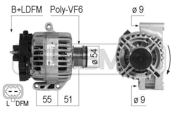 Alternator Opel Meriva: 210734A Era Alternator