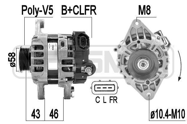 Era 209434 Alternator 209434