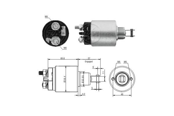 Era 2579 Solenoid switch, starter 2579