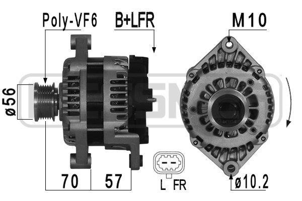 Era 209017A Alternator 209017A