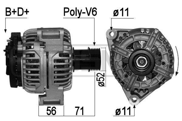 Alternator Saab: 209045A Era Alternator