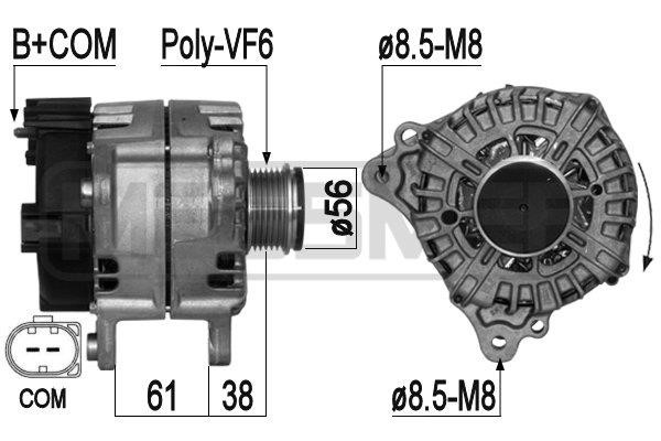 Era 209283 Alternator 209283