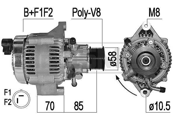 Engine alternator Jeep Cherokee: 209521A Era Alternator