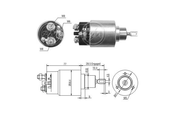 Era 6973 Solenoid switch, starter 6973