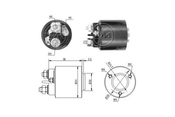 Era 490 Solenoid switch, starter 490