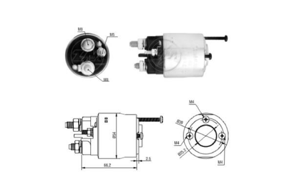 Era 2496 Solenoid switch, starter 2496