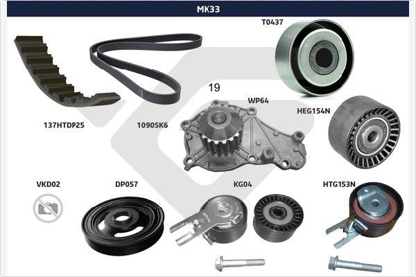 Hutchinson MK33 Drive belt kit MK33