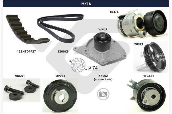 Hutchinson MK14 Drive belt kit MK14