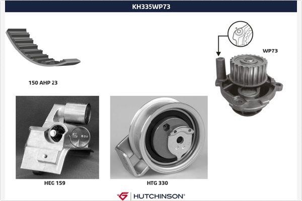 KH335WP73 Hutchinson TIMING BELT KIT WITH WATER PUMP
