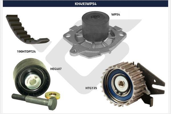  KH 493WP54 TIMING BELT KIT WITH WATER PUMP KH493WP54