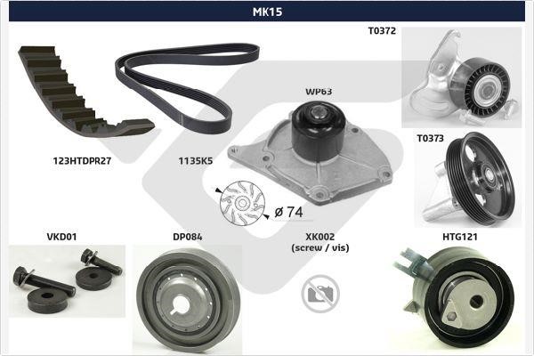 Hutchinson MK15 Drive belt kit MK15