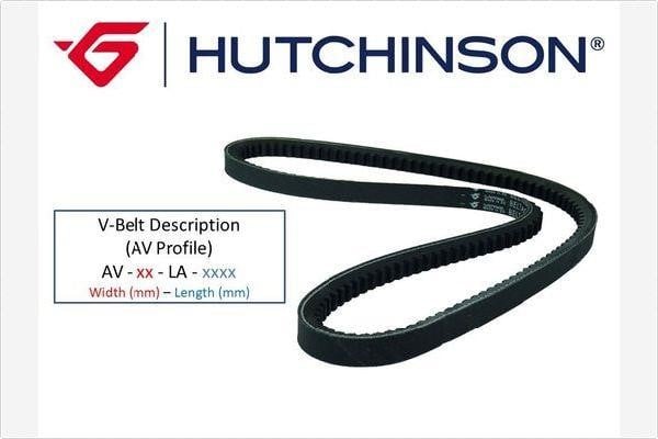 Hutchinson AV 11.9 1030 (LA 1030) V-belt 11.9X1030 AV1191030LA1030