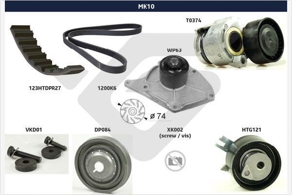 Hutchinson MK10 Drive belt kit MK10