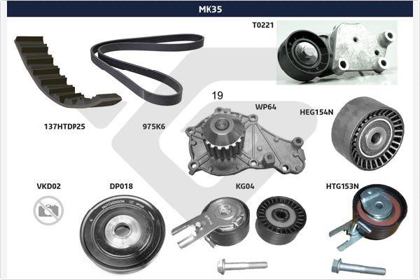 Hutchinson MK35 Drive belt kit MK35