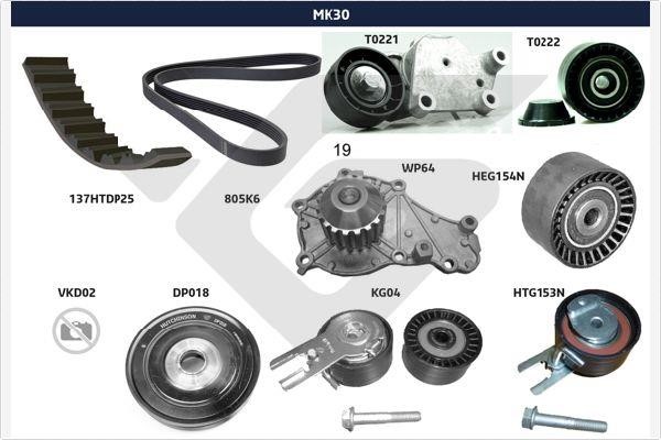Hutchinson MK30 Drive belt kit MK30