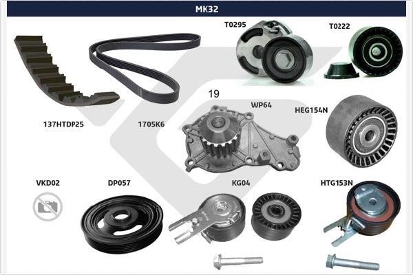 Hutchinson MK32 Drive belt kit MK32