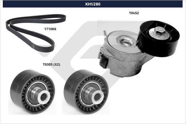 Hutchinson KHV 280 Drive belt kit KHV280