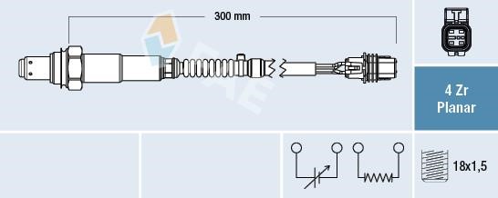 FAE 77663 Lambda sensor 77663