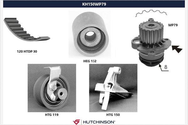  KH 150WP79 TIMING BELT KIT WITH WATER PUMP KH150WP79