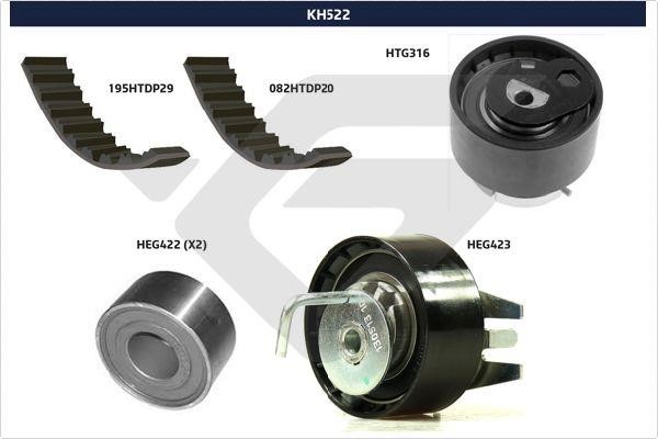 Hutchinson KH522 Timing Belt Kit KH522