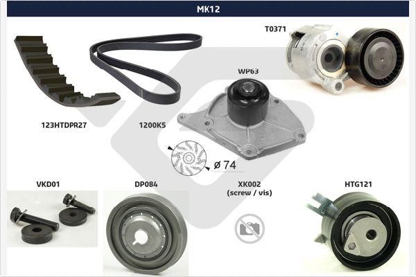 Hutchinson MK12 Drive belt kit MK12