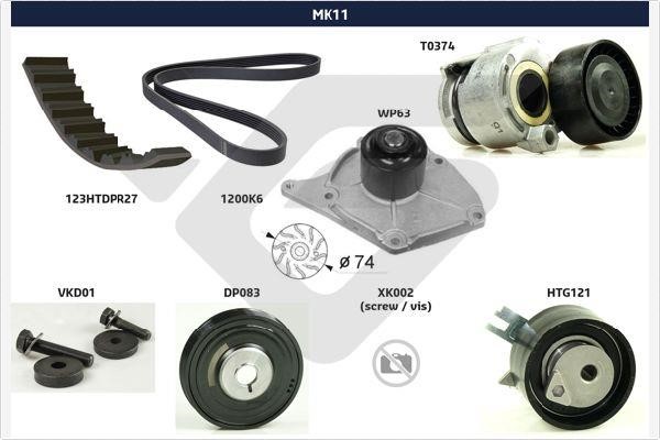 Hutchinson MK11 Timing Belt Kit MK11