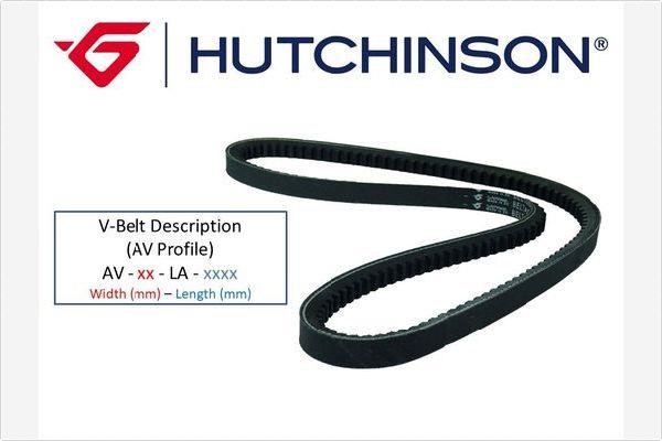 Hutchinson AV 11.9 710 (LA 710) V-belt 11.9X710 AV119710LA710