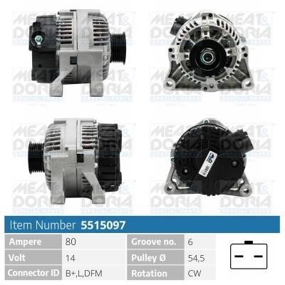 Meat&Doria 5515097 Alternator 5515097