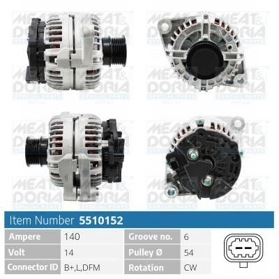 Meat&Doria 5510152 Alternator 5510152