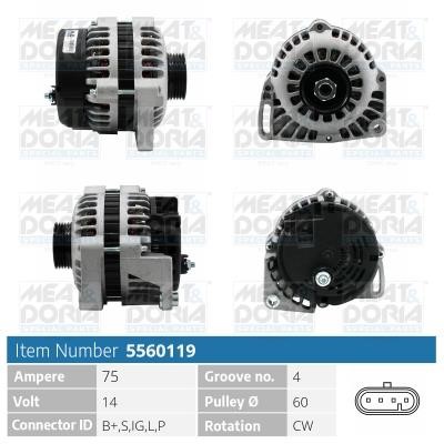 Meat&Doria 5560119 Alternator 5560119