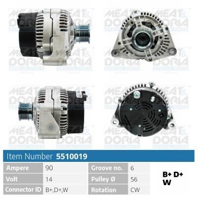 Meat&Doria 5510019 Alternator 5510019