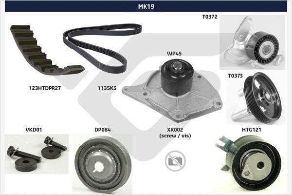 Hutchinson MK19 Drive belt kit MK19