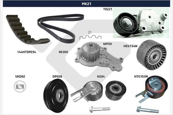 Hutchinson MK21 Drive belt kit MK21