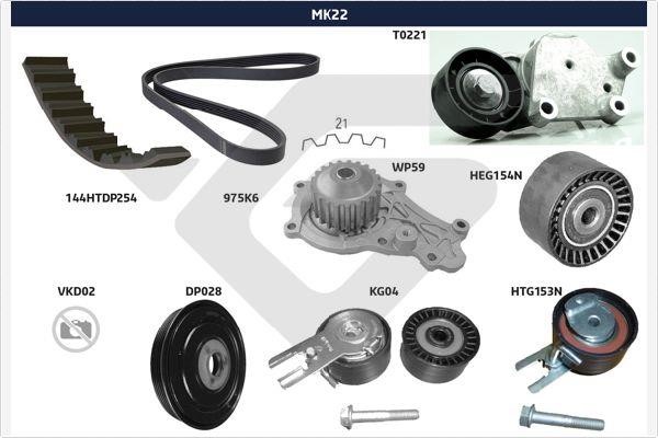 Hutchinson MK22 Drive belt kit MK22